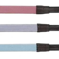Camelot Colorful Rubber Reins - Ice Lavender
