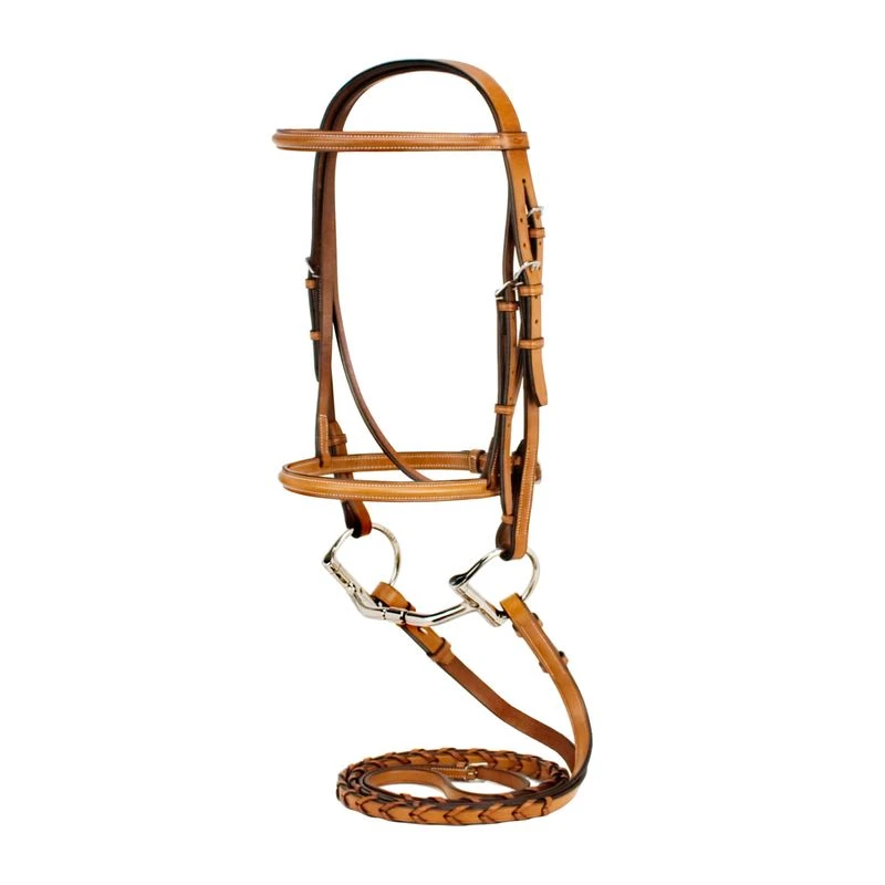 Silverleaf Plain Raised Bridle - Golden Oak 1 Silverleaf Plain Raised Bridle - Golden Oak