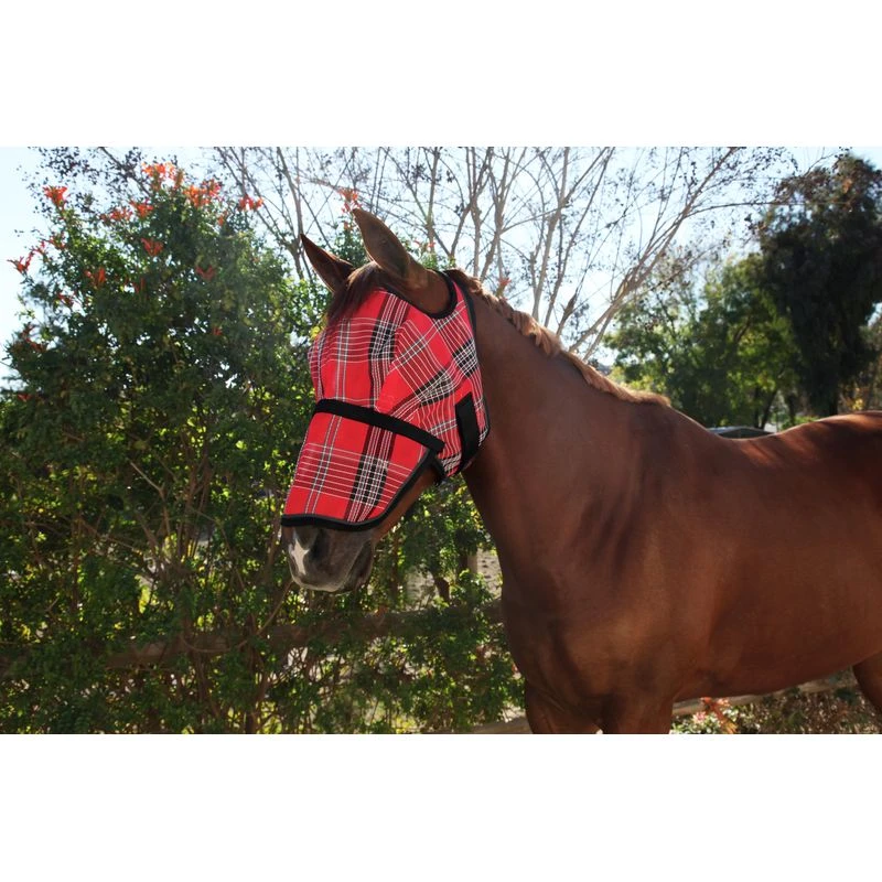 Kensington Signature Fly Mask W/Removable Nose - Deluxe Red 1 Kensington Signature Fly Mask W/Removable Nose - Deluxe Red