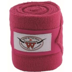 Western Rawhide Anti-Pilling Polo Wraps - Fuchsia