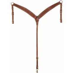 Western Rawhide Country Legend Barb Wire Breastcollar - Chestnut