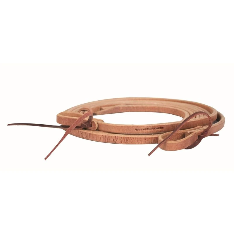 Western Rawhide 1/2" Reins With Water Loops - Harness Leather 1 Western Rawhide 1/2" Reins With Water Loops - Harness Leather