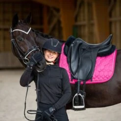 Horze Grayson Classic Dressage Ergonomic Bridle - Black/White -Equestrian supplies 386689 800 800