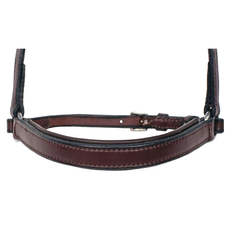 Nunn Finer Padded Drop Noseband - Black/Zinc 1 Nunn Finer Padded Drop Noseband - Black/Zinc