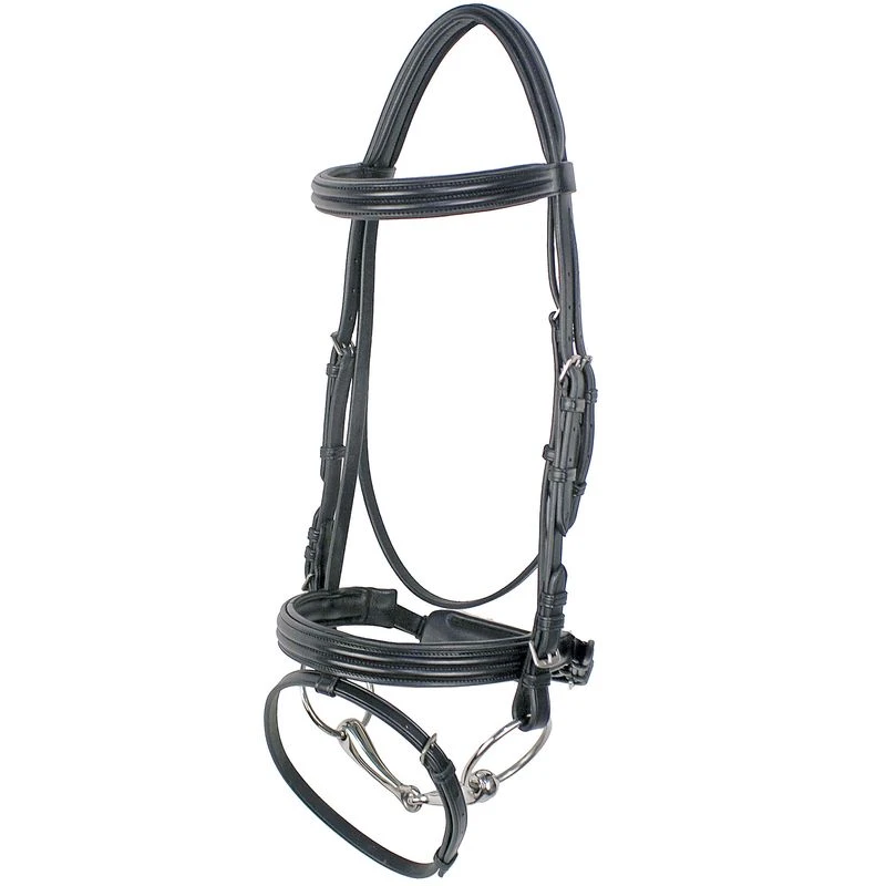Nunn Finer Gifted Flash Dressage Bridle - Black 1 Nunn Finer Gifted Flash Dressage Bridle - Black