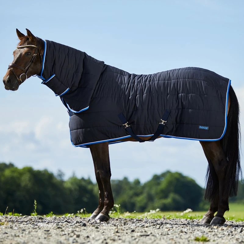 Horze Glasgow Combo Stable Blanket 150g - Dark Blue 1 Horze Glasgow Combo Stable Blanket 150g - Dark Blue