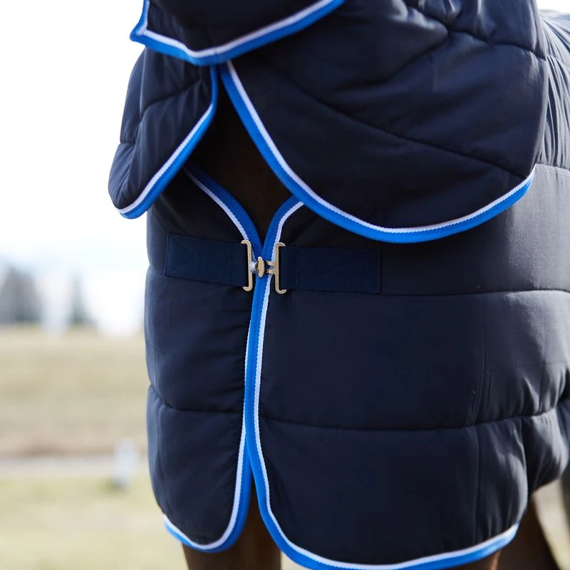 Horze Glasgow Combo Stable Blanket 150g - Dark Blue 2 Horze Glasgow Combo Stable Blanket 150g - Dark Blue - Image 2