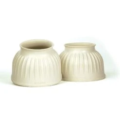 Equus Ribbed Bell Boots - White