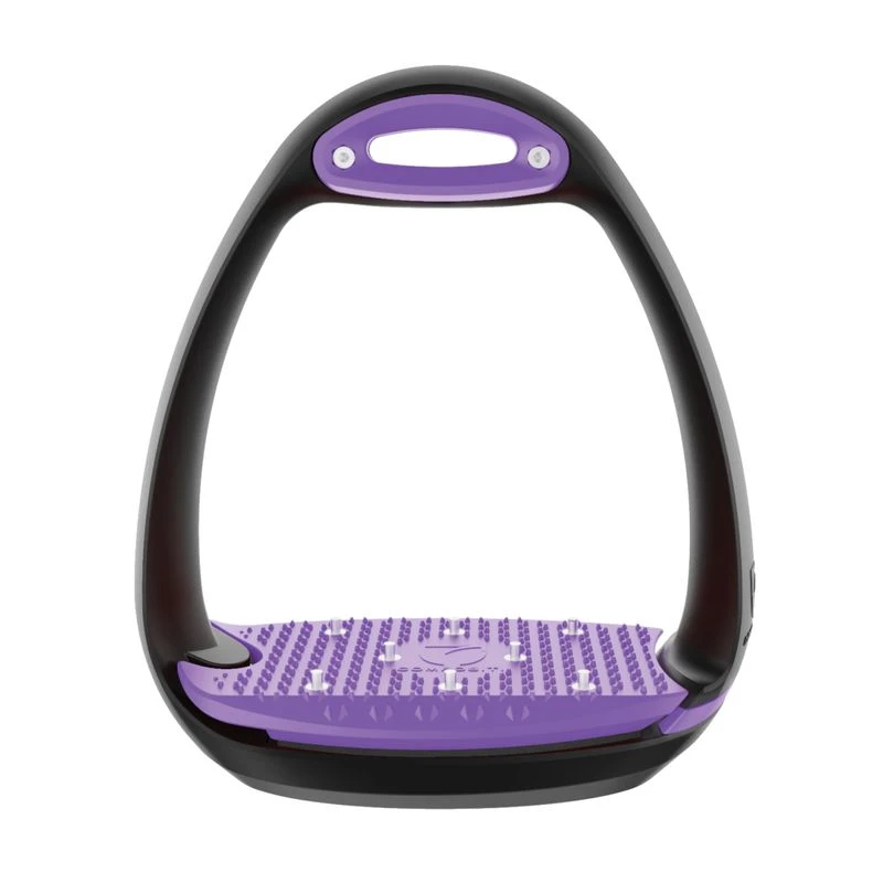 Compositi EOLE PRO Stirrups W/Spikes - Black/Purple 1 Compositi EOLE PRO Stirrups W/Spikes - Black/Purple