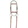 Aramas Fancy Raised Padded Bridle W/Fancy Lace Reins - Chestnut