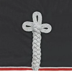 Centaur Wool Dress Cooler - Black/Red/Silver