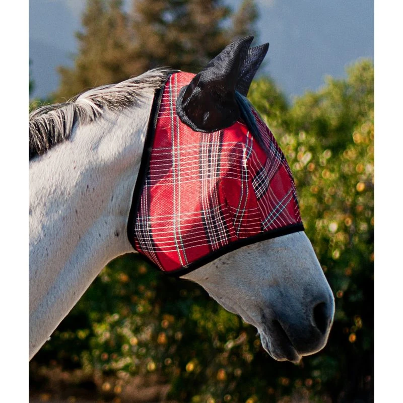 Kensington Signature Fly Mask W/Web Trim, Ears And Forelock Hole - Deluxe Red 1 Kensington Signature Fly Mask W/Web Trim, Ears And Forelock Hole - Deluxe Red
