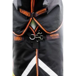 Rambo Supreme 1680D Turnout Medium - Black/Orange/Tan/Brown -Equestrian supplies 473565 800 800