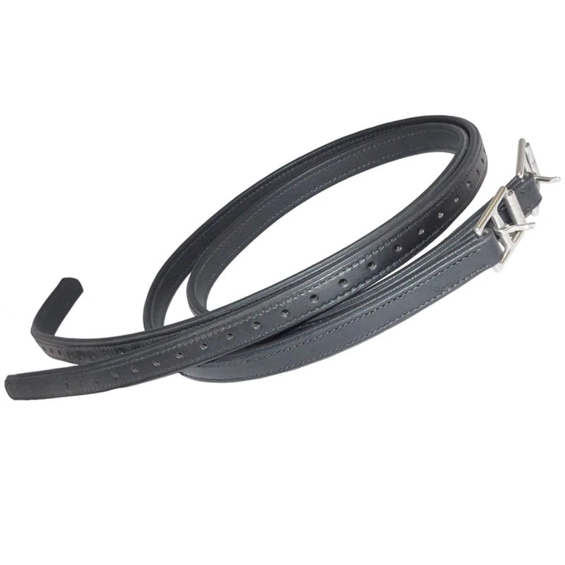 Nunn Finer Padded Nylon Center 7/8" Stirrup Leathers - Black 1 Nunn Finer Padded Nylon Center 7/8" Stirrup Leathers - Black