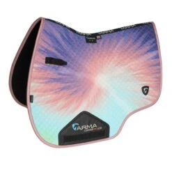 Shires ARMA Tie Dye Saddle Pad - Pink