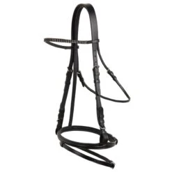Horze Flash Bridle W/Crystal Browband - Black