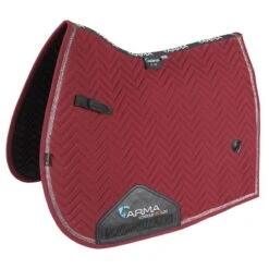 Shires ARMA Glitter Trim Dressage Saddle Pad - Maroon