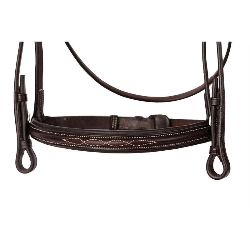 Perri's Pro Fancy Stitched Hunter Bridle - Havana 2 Perri's Pro Fancy Stitched Hunter Bridle - Havana - Image 2