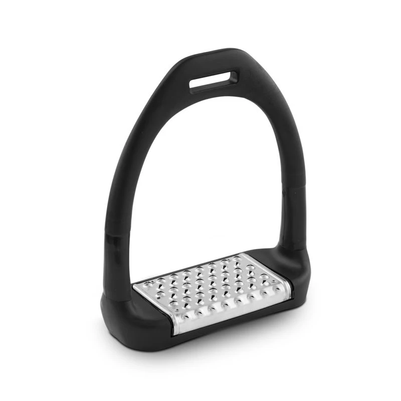 Royal Rider Perfect Flex Stirrups - Black/Black/Stainless Steel Pad 1 Royal Rider Perfect Flex Stirrups - Black/Black/Stainless Steel Pad
