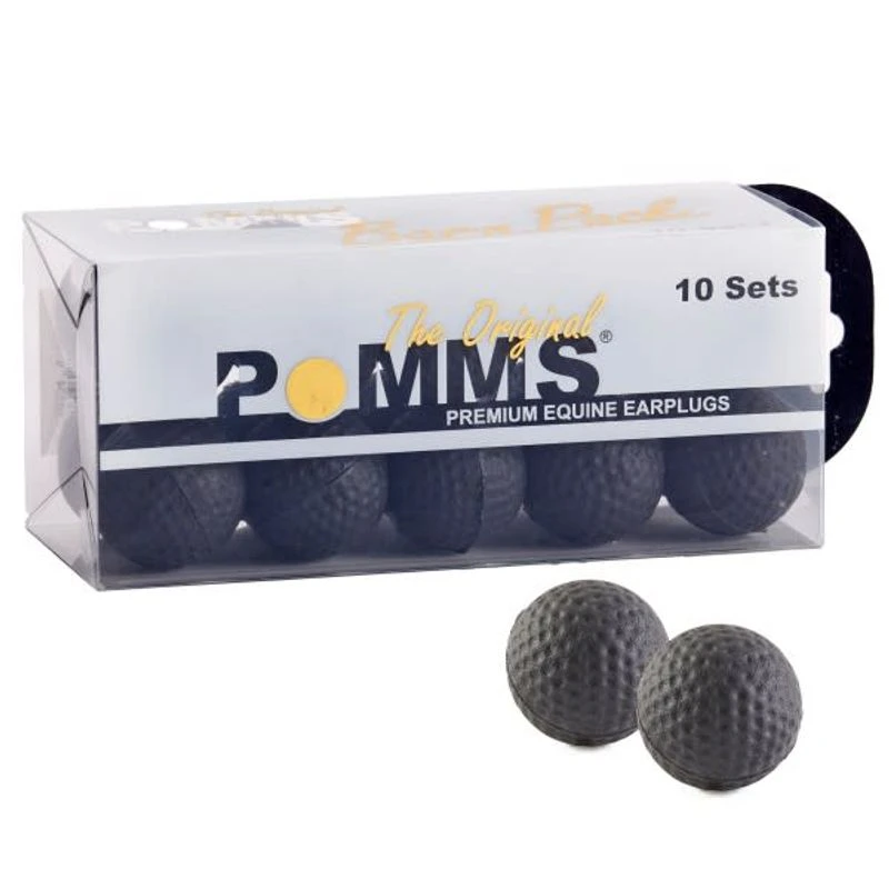 Pomms Eques Earplug 20 Pack - Black 2 Pomms Eques Earplug 20 Pack - Black - Image 2