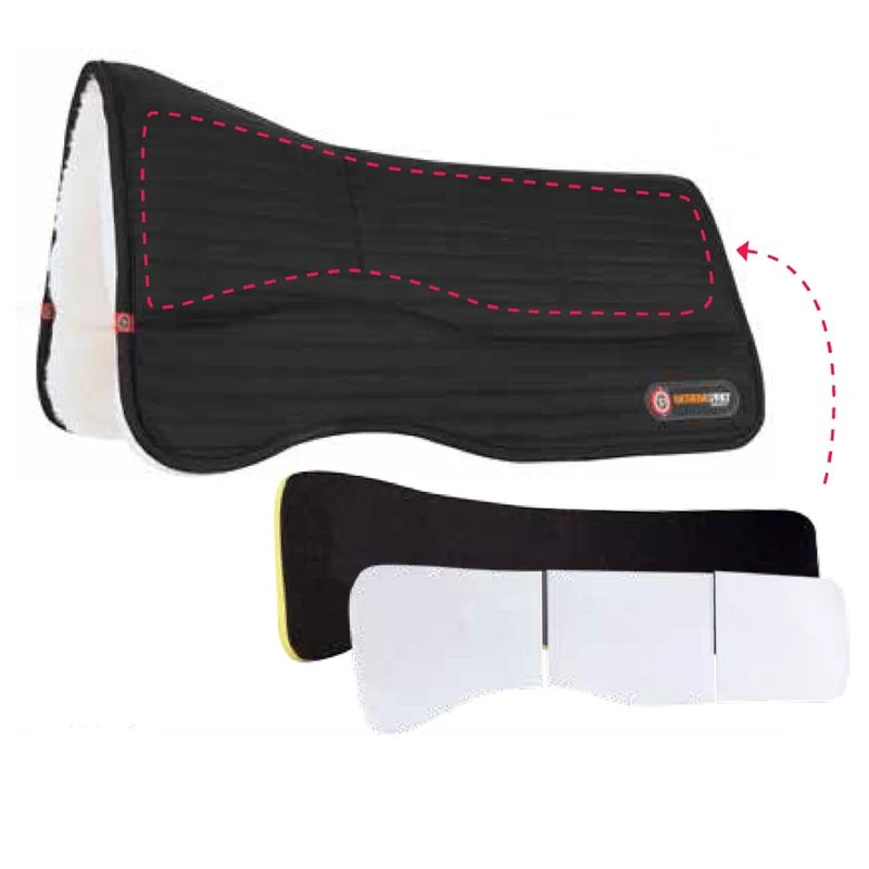 T3 WoolBack FlexForm Performance Pad W/Shims - Black 2 T3 WoolBack FlexForm Performance Pad W/Shims - Black - Image 2