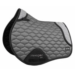 Fair Play Hexagon Air Mesh Jump Saddle Pad - Grey