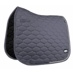 Fair Play Hexagon Crystal Dressage Saddle Pad - Dark Grey