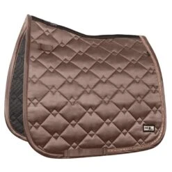 Fair Play Azuryt Ceramic RoseGold Dressage Saddle Pad - Taupe Grey