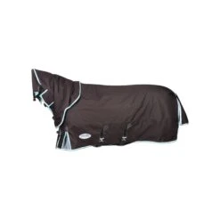 Weatherbeeta Comfitec Ultra Cozi III Detach-A-Neck Heavy - Charcoal/Teal Blue/White