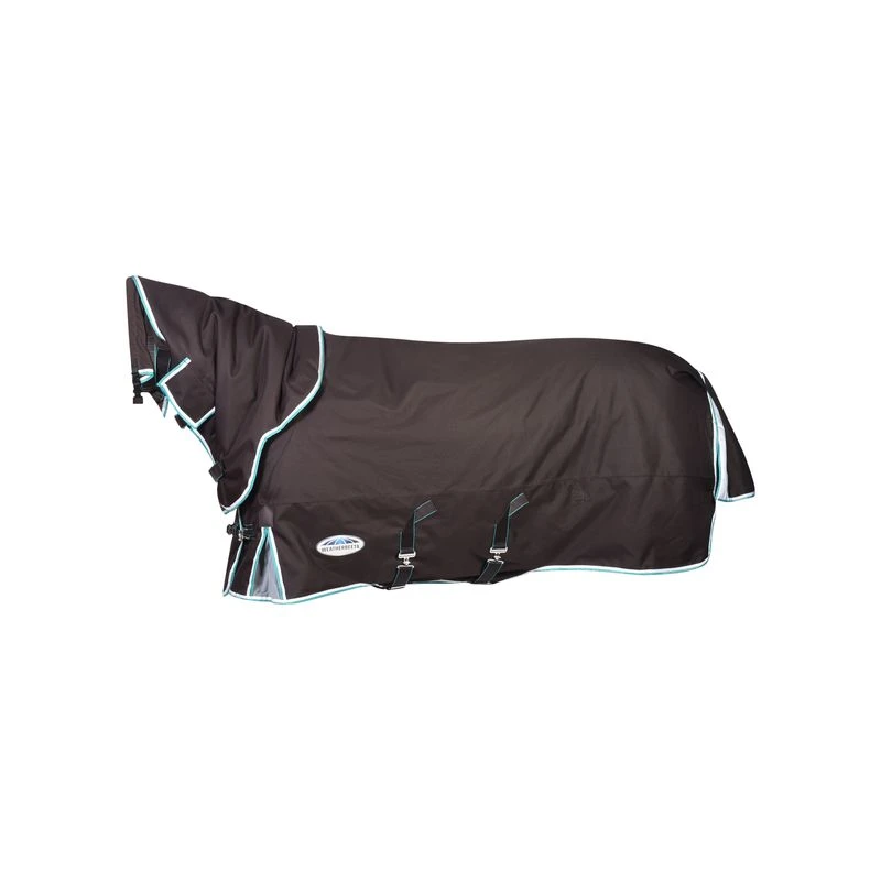 Weatherbeeta Comfitec Ultra Cozi III Detach-A-Neck Heavy - Charcoal/Teal Blue/White 1 Weatherbeeta Comfitec Ultra Cozi III Detach-A-Neck Heavy - Charcoal/Teal Blue/White