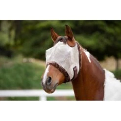 Kensington Fly Mask W/Fleece Trim & Dual Ear Holes - Desert Sand